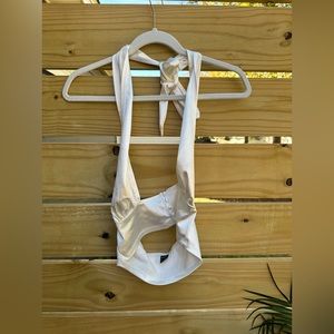 Cut out front halter top